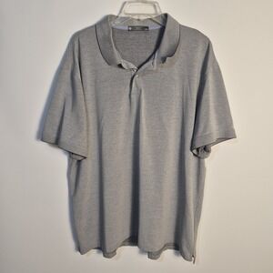 Men Polo XXL Stretch Cotton  Lightweight Casual Golf Gray
